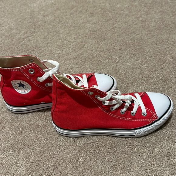 Converse All Stars RedYouth size 3 - Picture 1 of 5